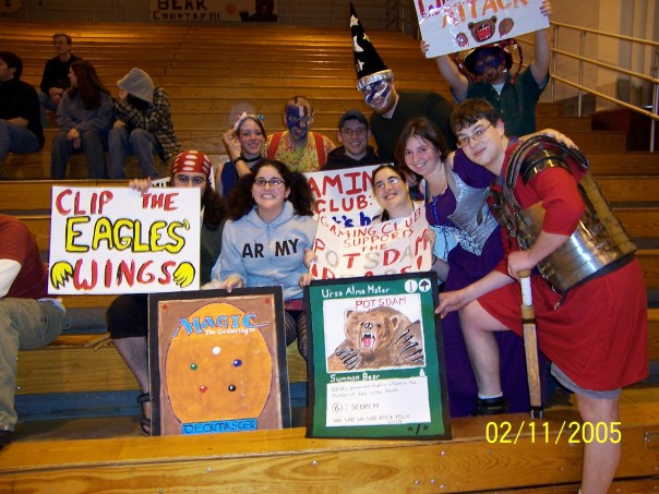 Most of SUNY Potsdam's Gaming Club, from early 2005.  Ahh, those were the days...