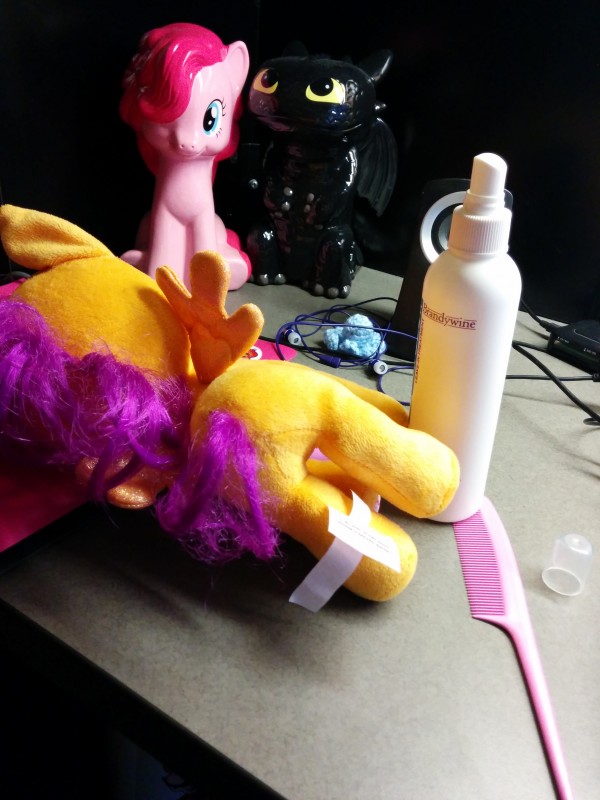Oh, Scootaloo... Too many snuggles, eh?